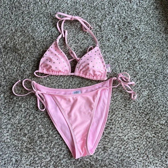 EUC Women's Wild Fable Pink Bikini Bottoms size S - Picture 2 of 4